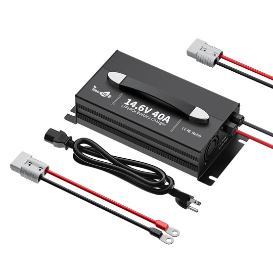 Timeusb 14.6V 40A Fast Charge(with handle) born for LiFePO4 Battery