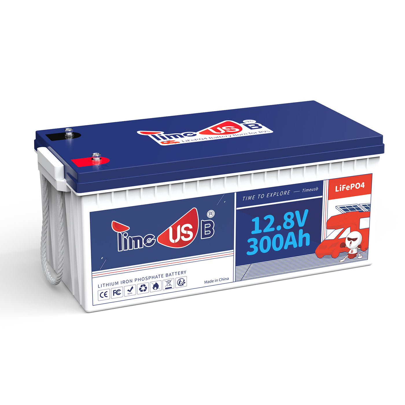 [Final: ＄607.99] Timeusb 12V 300Ah LiFePO4 Battery, 3840 Wh & 200A BMS
