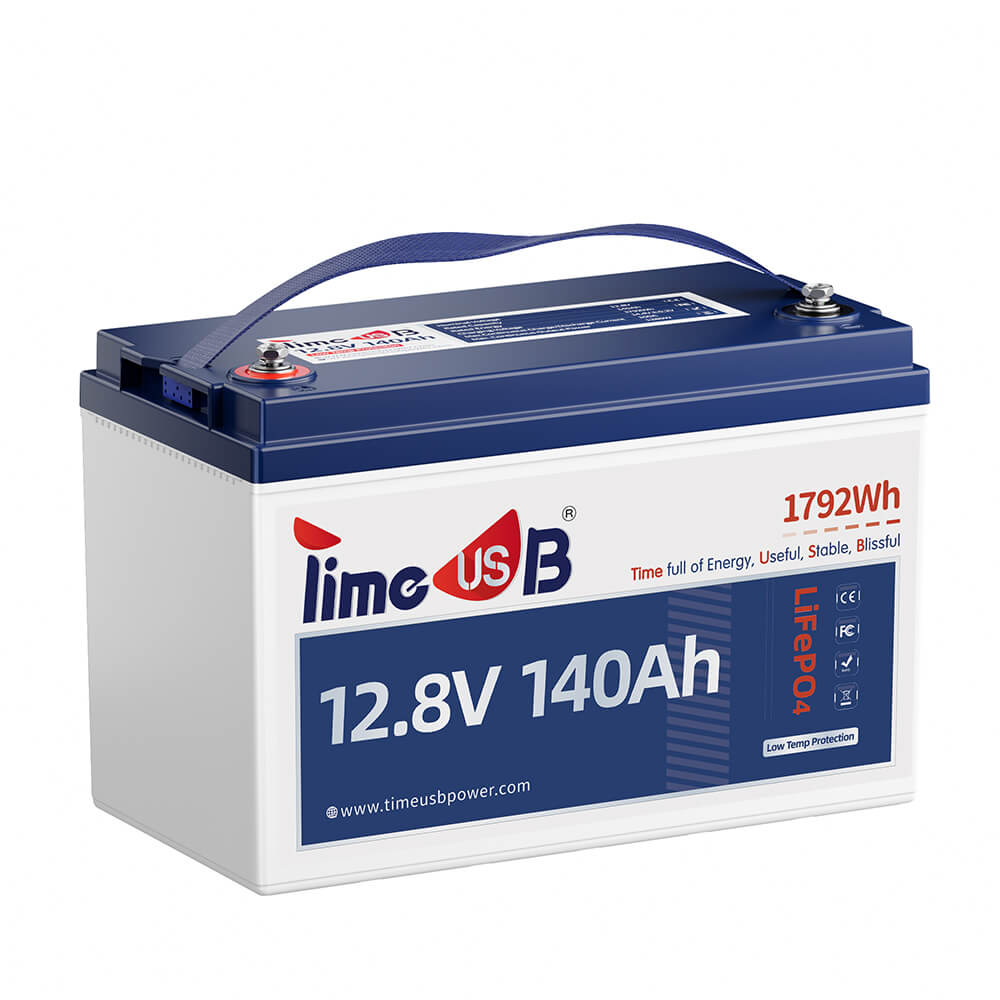 Timeusb 12V Lithium Ion Battery 140Ah with Low-Temp Protection