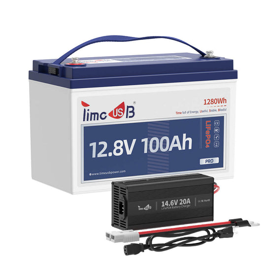 12V 100Ah Pro New Lithium Battery with 14.6V 20A Charger