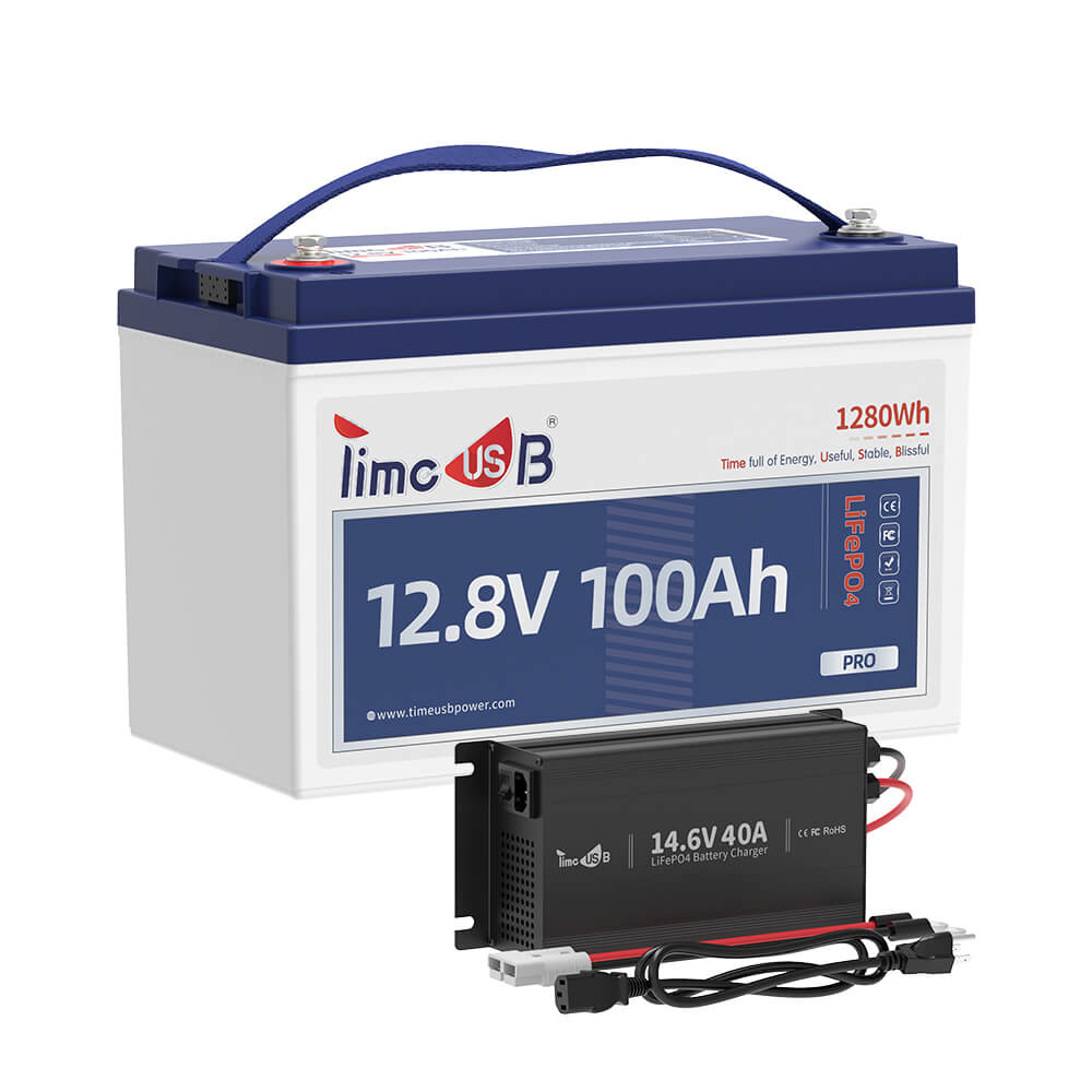 12V 100Ah Pro New Lithium Battery with 14.6V 40A Charger