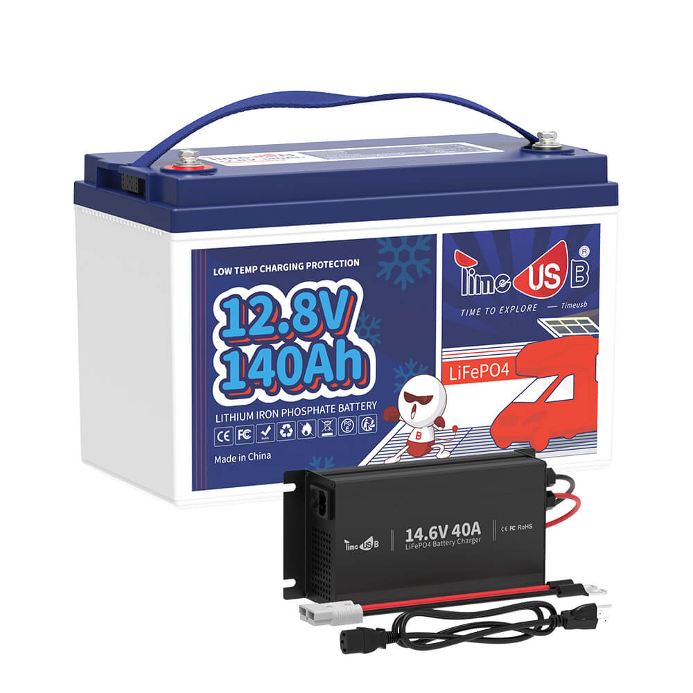 12V 140Ah LiFePO4 charger with 14.6V 40A charger