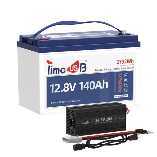 12V 140Ah Lithium Battery with 14.6V 20A Charger