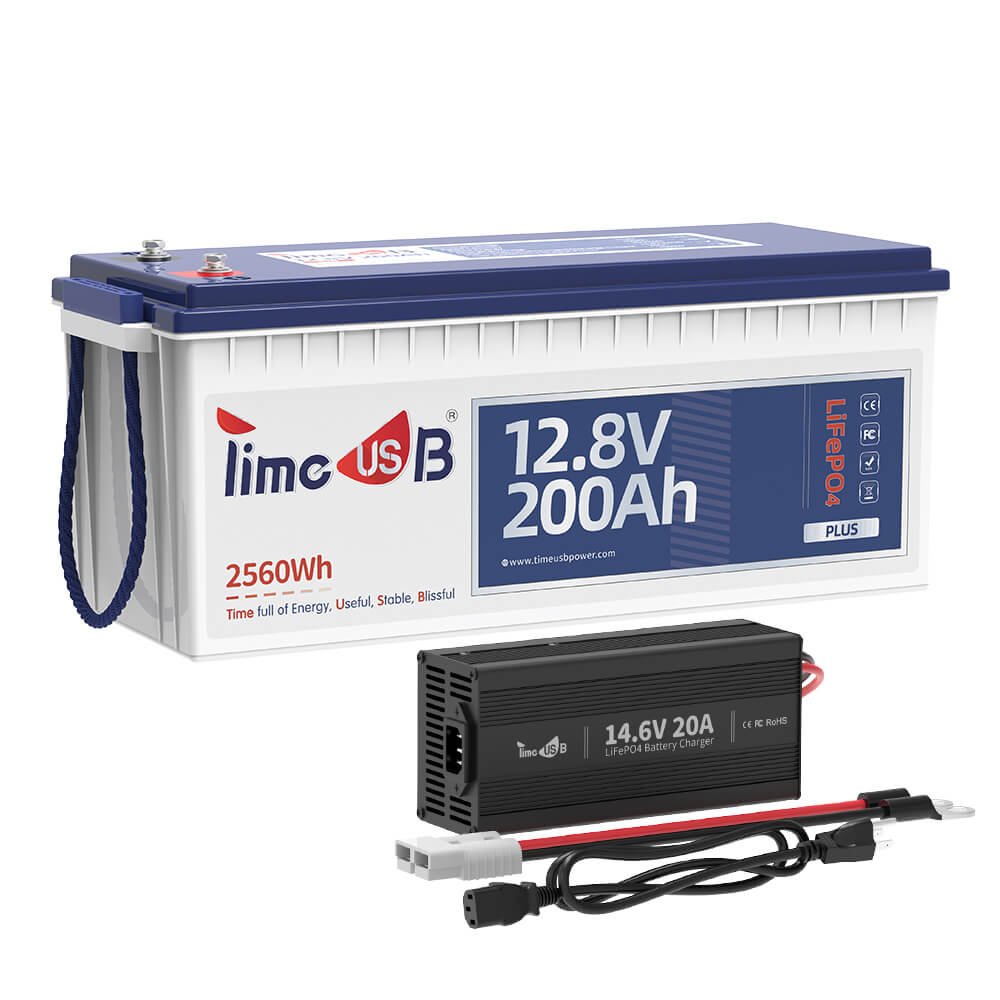 12V 200Ah Plus LiFePO4 charger new version with 14.6V 20A charger