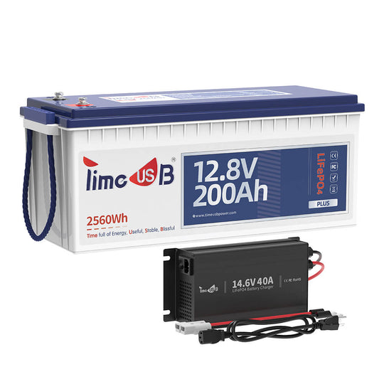 12V 200Ah Plus LiFePO4 charger new version with 14.6V 40A charger