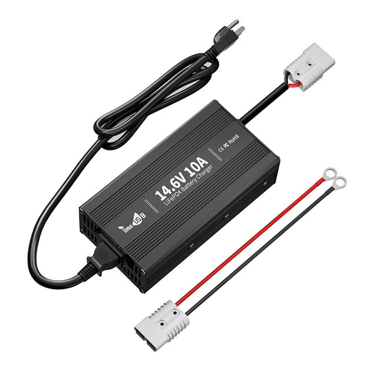 Timeusb 14.6V 10A Fast Charging LiFePO4 Battery Charger