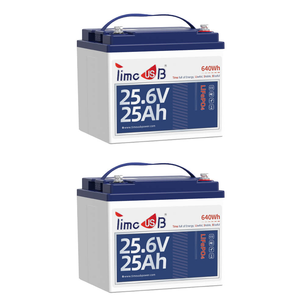 24V 25Ah lithium battery 2pack