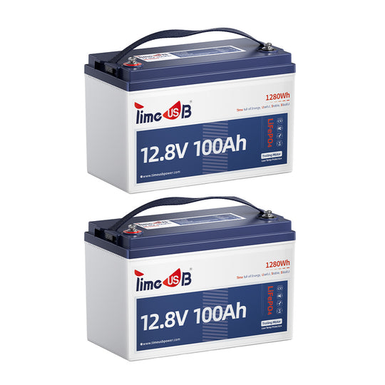 2 pack of Timeusb 12V 100Ah TM Battery for Trolling Motor