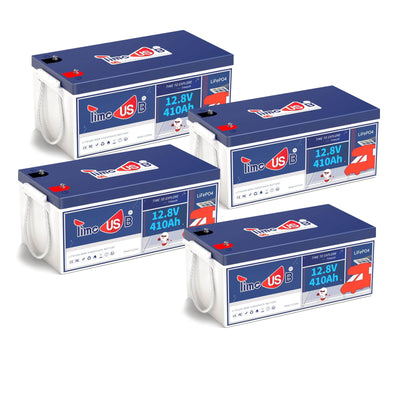 Timeusb 12V 410Ah LiFePO4 battery | 5.24kWh & 3.2kW | 250A BMS