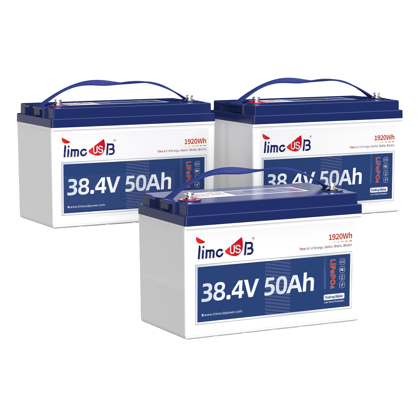 36V 50Ah 3-Pack for Golf Cart
