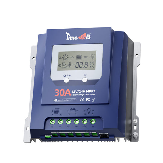 Second-Hand Timeusb 12/24V 30A MPPT Solar Charge Controller