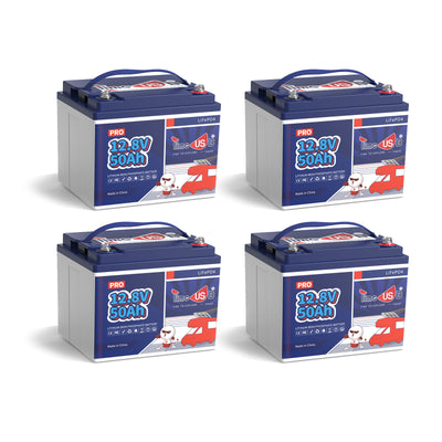 Timeusb 12V 50Ah LiFePO4  Battery| 640Wh & 640W | 50A BMS