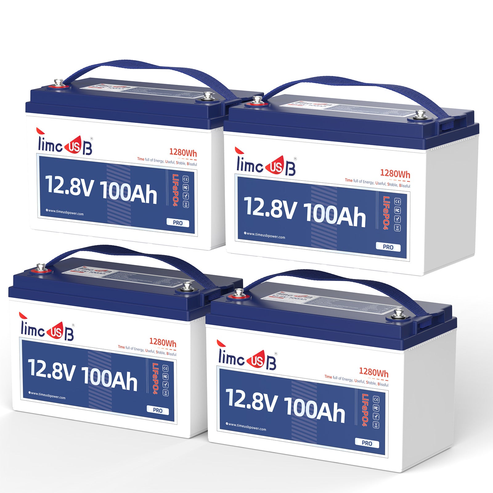 Second-Hand-Timeusb 12V 100Ah LiFePO4 RV Battery Pro