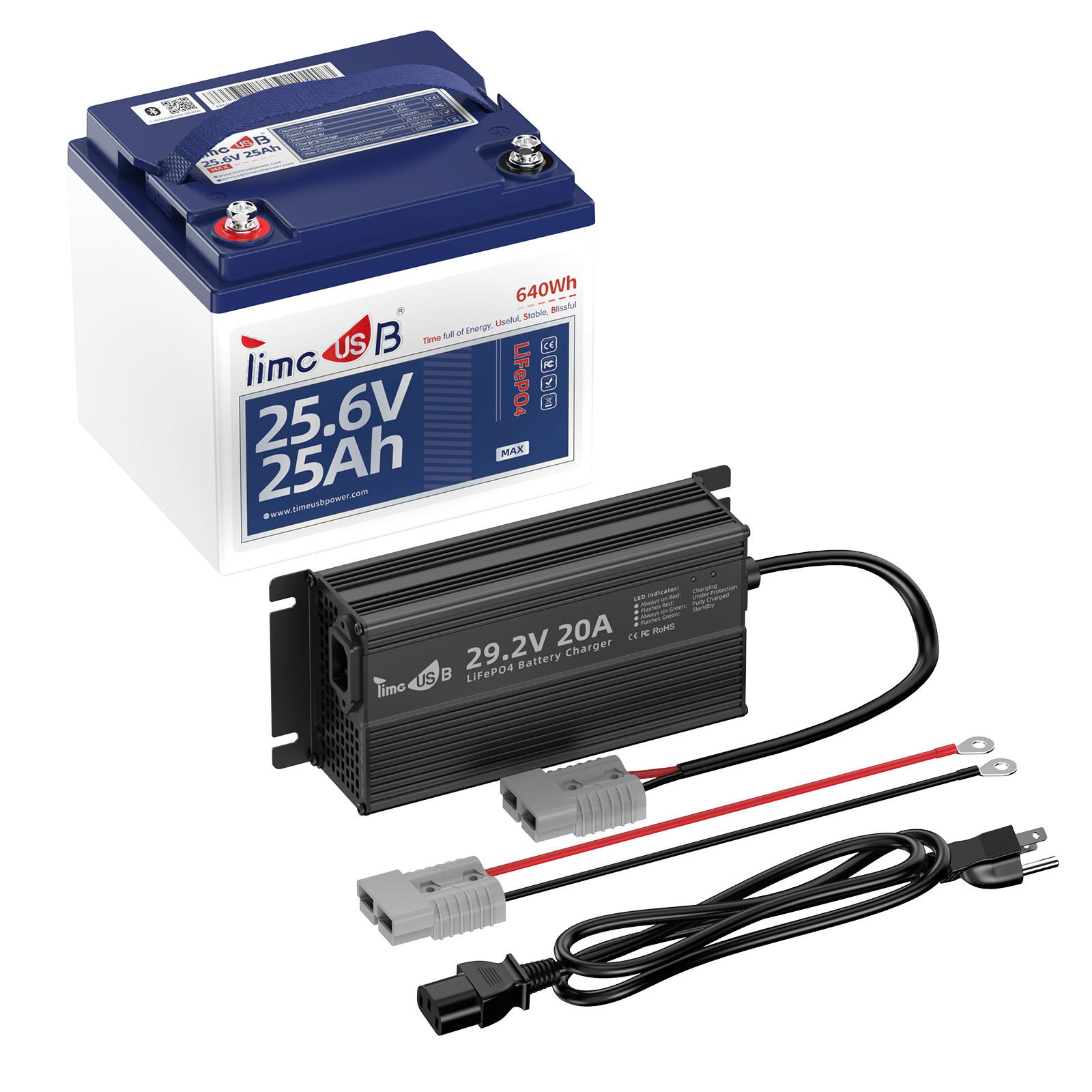 Timeusb 24V 25Ah Deep Cycle Scooter Battery