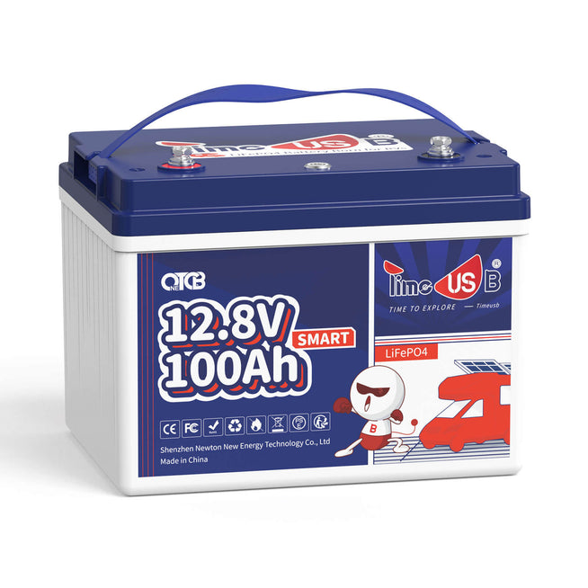 Second-hand 12V 100Ah Smart LiFePO4 Battery | 1.28kWh & 1.28kW | 100A BMS