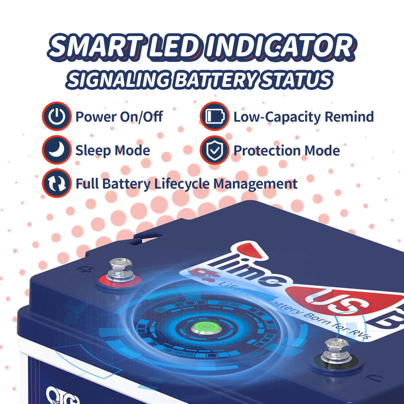Second-hand 12V 100Ah Smart LiFePO4 Battery | 1.28kWh & 1.28kW | 100A BMS
