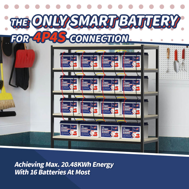 Second-hand 12V 100Ah Smart LiFePO4 Battery | 1.28kWh & 1.28kW | 100A BMS