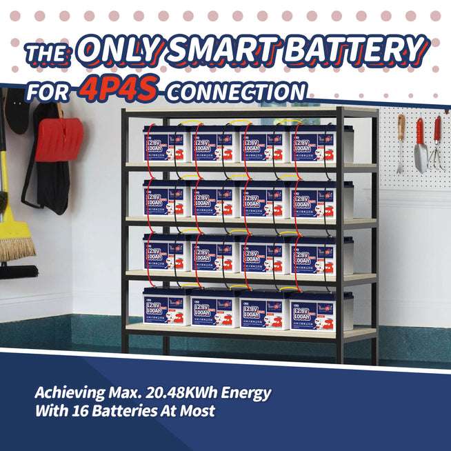 Second-hand 12V 100Ah Smart LiFePO4 Battery | 1.28kWh & 1.28kW | 100A BMS