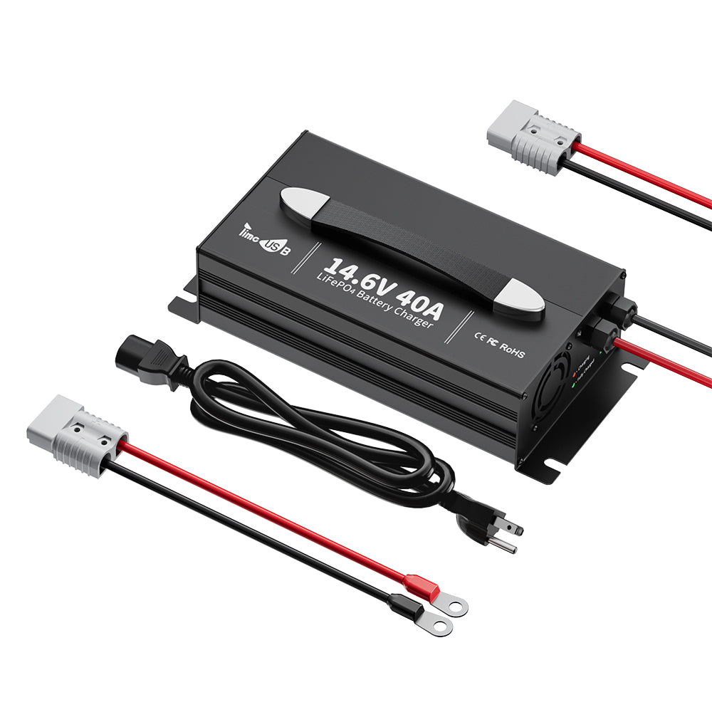 Timeusb 14.6V 40A Fast Charge(with handle) born for LiFePO4 Battery