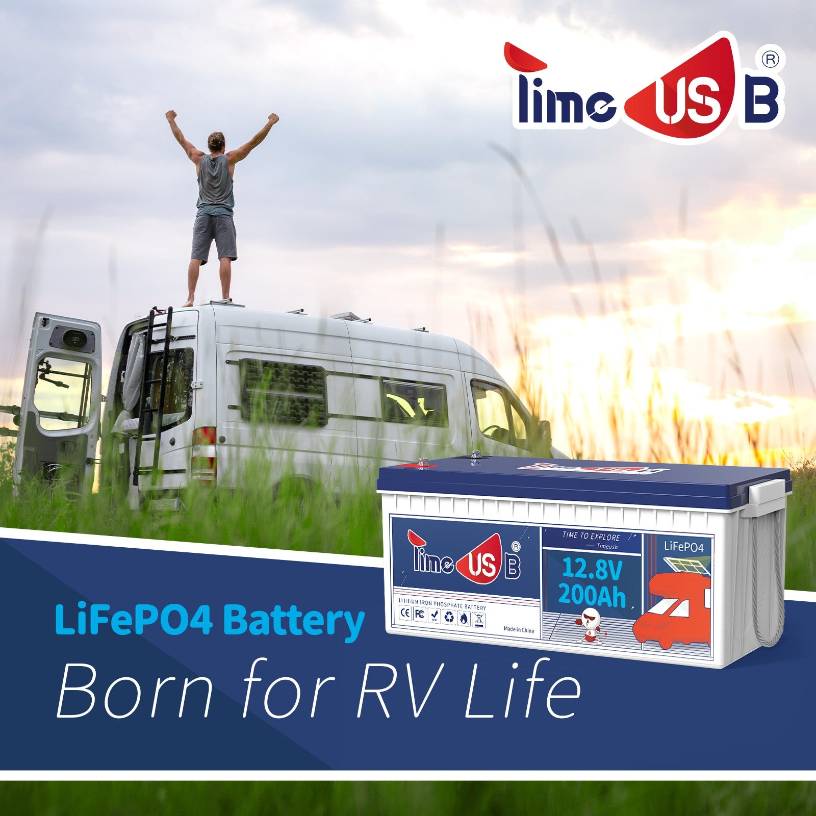 [SALE] 12V 200Ah LiFePO4 Battery | 2.56kWh & 1.28kW