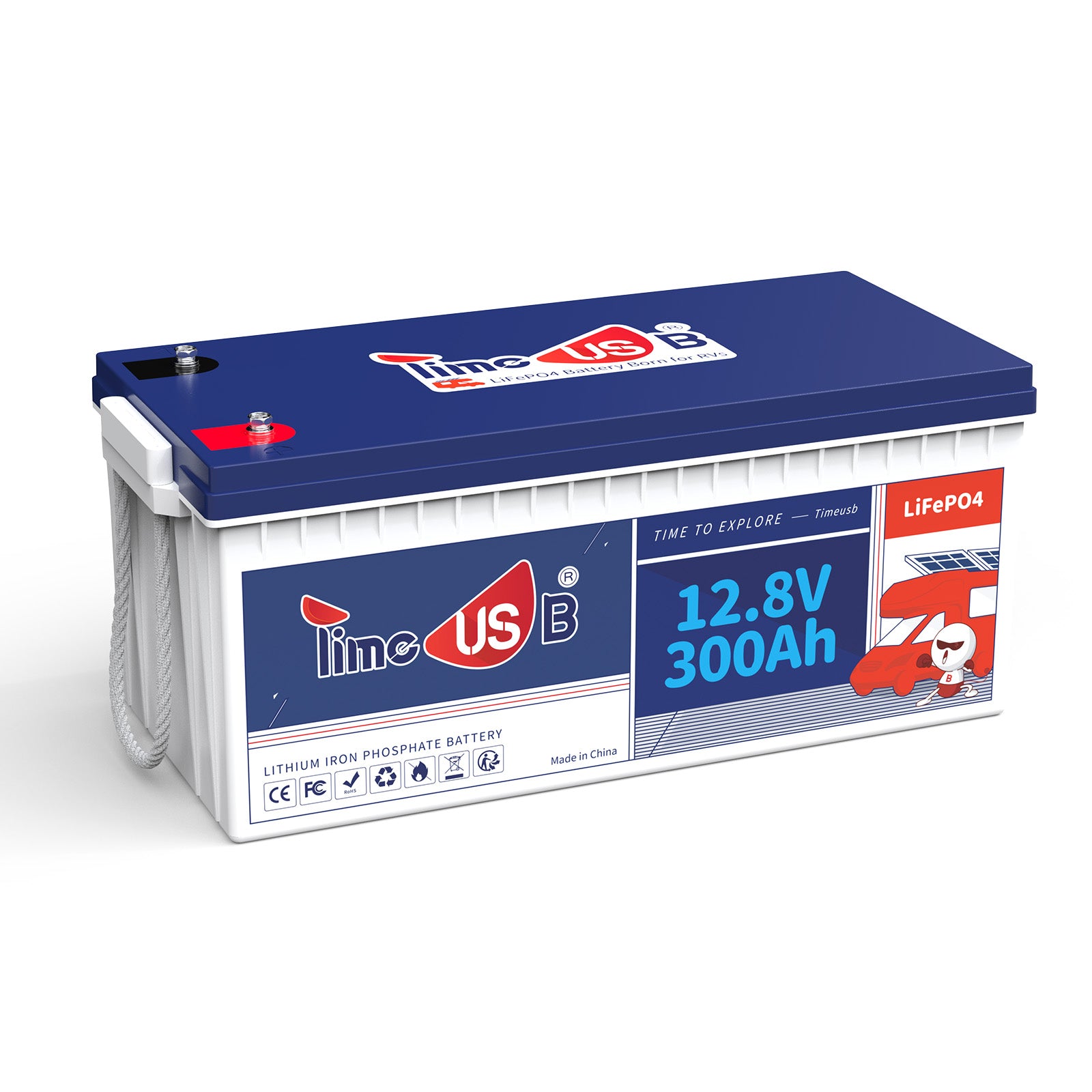 12V 300Ah LiFePO4 Battery | 3.84kWh & 2.56kW