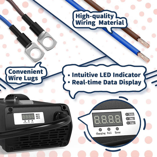 high-quality component of Timeusb 14.6V 40A LiFePO4 battery charger