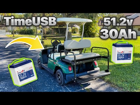 Timeusb 48V 30Ah GC2 Golf Cart battery with Low-Temperature Protection