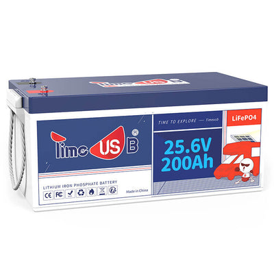 Timeusb 24V 200Ah LiFePO4 Battery