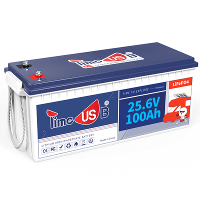 [Final: ＄474.99] Timeusb 24V 100Ah LiFePO4 Battery, 2560Wh & 100A BMS