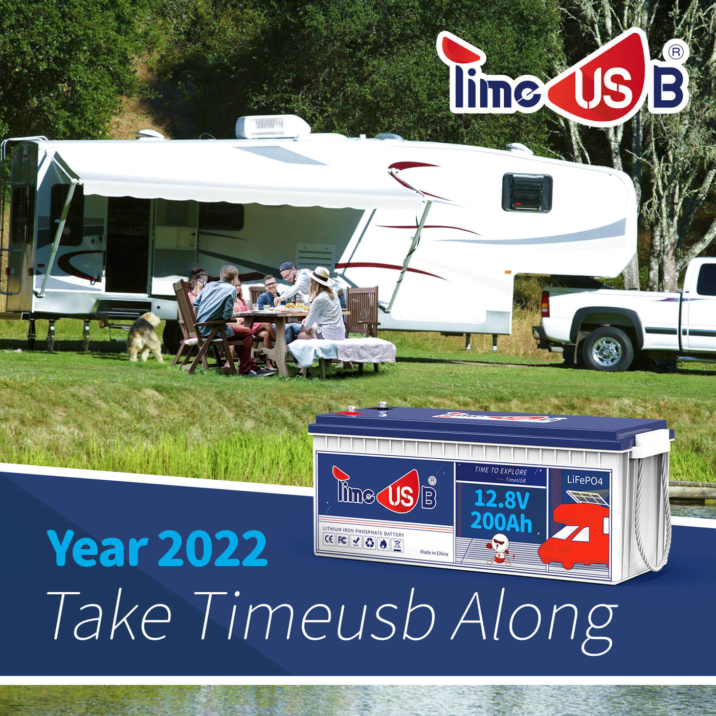 Timeusb 12.8V 200Ah  1280Wh LiFePO4 Battery - Second-hand Timeusb 12.8V 200Ah  1280Wh LiFePO4 Battery - Second-hand % Timeusb